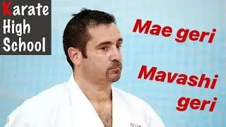 Kihon: Mae geri and Mavashi geri are the same kicks. Scott Langley