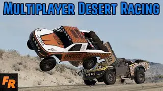 Chaotic Desert Racing! - BeamNG Drive Multiplayer