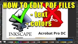 How to Edit PDF Files using Inkscape - Free and Open Source