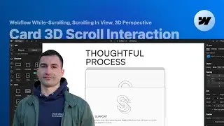 Webflow While-Scrolling Animation Masterclass #1: Card 3D Scroll Interaction Tutorial