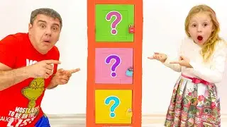 Nastya and papa - fun competitions and challenge with toys