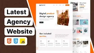 How to Build Digital Agency Website Using HTML CSS JavaScript