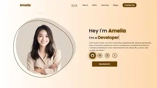 Responsive Portfolio Website Using HTML and CSS Only - Easy Tutorial