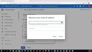 Reserve or create new a static external IP and assign it to a Virtual Machine on Google Cloud