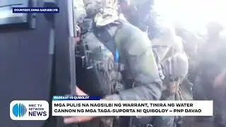 Mga pulis na nagsilbi ng warrant, tinira ng water cannon ng mga taga-suporta ni Quiboloy — PNP Davao