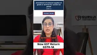 GSTR-1A - New GST Return active on GST Portal to correct any mistake of GSTR 1 #shorts