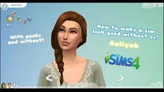 How to make a cute sim without cc! | No cc cas! | Base game sim!