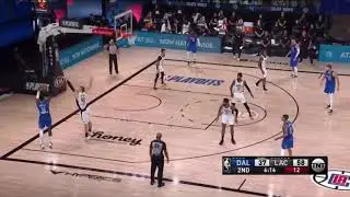 Tim Hardaway Jr with the 3 point shot after Mavs ball movement | Clippers vs Mavericks