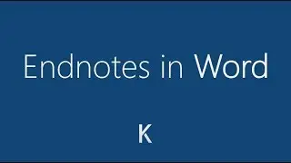 How To Add Endnotes in MS Word