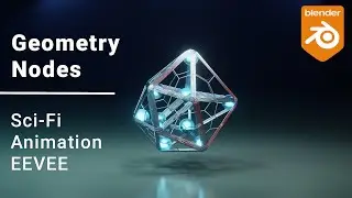 Blender 3D - Create this Looping SCI-FI Animation by GEOMETRY NODES (Eevee/Cycles)| Blender Tutorial