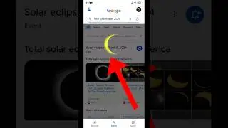 Google Easter Egg | Total Solar Eclipse 2024 | Solar Eclipse