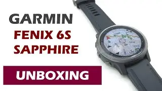 Garmin Fenix 6S Sapphire Carbon Gray DLC Unboxing HD (010-02159-25)