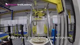 Транспортная система и упаковка бумажных рулонов (Goldpack, Словения)