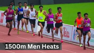 Ajay Saroj in 1500m heat -1 at 62nd National Inter State Senior Athletics Championship 2023