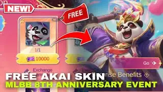 FREE AKAI SKIN MLBB 8TH ANNIVERSARY EVENT RELEASE DATE 2024 MOBILE LEGENDS