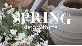 Spring decor shop with me 2023 | michaels, home sense , thrift store