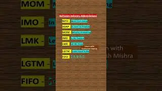 Software Industry - Related Abbreviations - Part - 8 | WFH | ASAP | CMMI | B2B