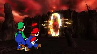 Hotel Mario but it's Oblivion