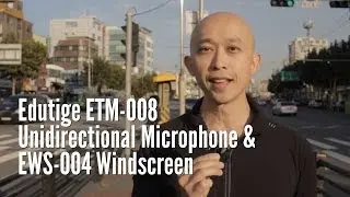 Edutige ETM-008 Unidirectional Microphone & EWS-004 Fuzzy Windscreen