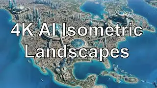 4K AI Isometric Landscapes - Our World Reimagined