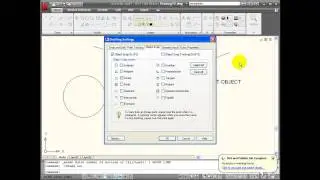 AutoCAD Tutorial - Using Object Snaps Part 1