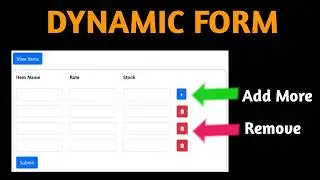 Insert multiple rows in the database by adding dynamic fields in the form using PHP MySQL and jQuery