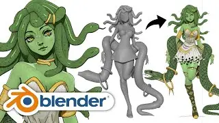 Bringing Medusa to Life in Blender - Full Process Explained