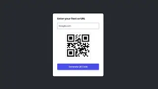 How To Make QR Code Generator Website Using HTML CSS And JavaScript