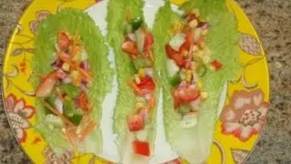 Vegetable filled Lettuce Wraps