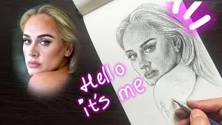 open the door's of creativity , drawing Adele using Loomis method step by step