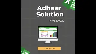 সঠিক পদ্ধতিতে আধার নম্বর লিখুন।💯💥 How to Enter Aadhaar Number in Excel 🔥Easy Method