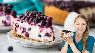 A Very Berry and Balanced Blueberry Cheesecake