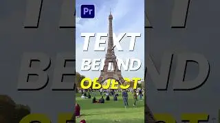 🗼🗼How To Add Text Behind Objects in Premiere Pro 🗼#adobepremirepro #textbehindobject