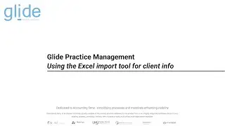 Using the Glide Excel import tool for client data