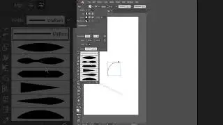 Thin to Thick Arrow in Illustrator Part 1 #ArrowDesign #youtubeshorts #illustration #shorts #arrow