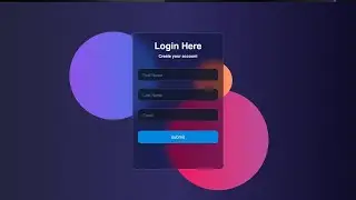 Create login form using Html & CSS.