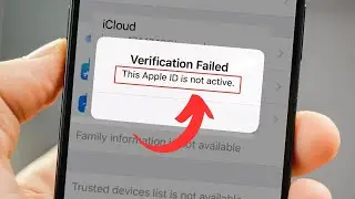 This Apple ID is not Active/Verification Failed this Apple ID is not Active Problem Solution iPhone