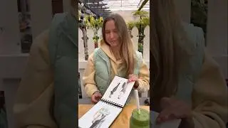 ✍️Такая магия происходит, когда я рисую в кафе☕️ #скетчинг