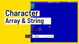 Character Array & String | C Programming | String in C Programing | C Programming Tutorial