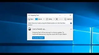 How Snipping Tool works in windows 10 computer