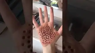 The most dangerous cut trick on the hand trypophobia 😍 