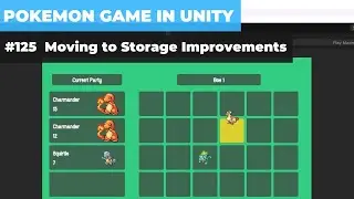 Make A Game Like Pokemon in Unity | #125 - Moving to Storage Improvements