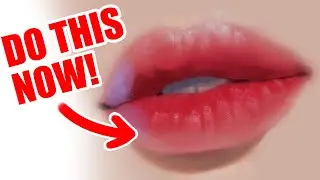 HOW I DRAW SEMI REALISTIC LIPS