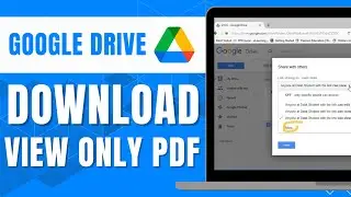 HOW TO DOWNLOAD VIEW ONLY PDF FROM GOOGLE DRIVE 2024