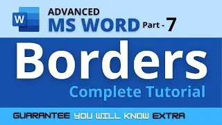 Borders in MS Word 2019