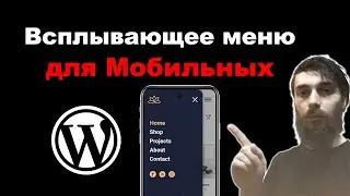 Всплывающее меню для мобильных на WordPress. Современное красивое меню для сайта