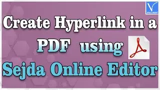 How to create Hyperlink in PDF using Sejda online pdf editor