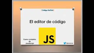 JavaScript Curso Básico 01 - El Editor de Código