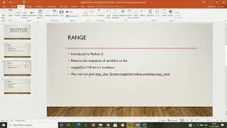 RANGE,XRANGE AND ARANGE