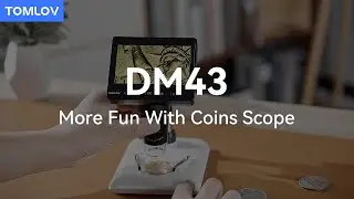 TOMLOV DM43 Digital Microscope | Upgarded For Coin Collecting